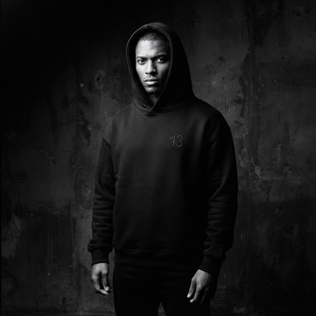 13 CARTEL heavyweight black hoodie
